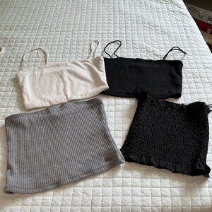 Tube top , 4 pieces, assorted size XS